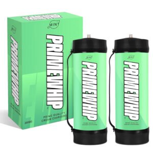 PrimeWhip Food-Grade Cream Charger – XL 2000G Mint
