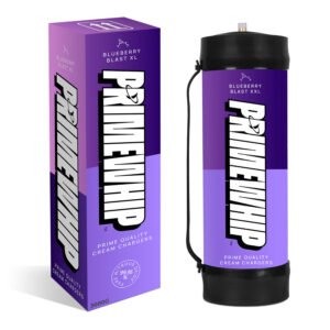 PrimeWhip Food-Grade Cream Charger – XXL 3000G Blueberry Blast