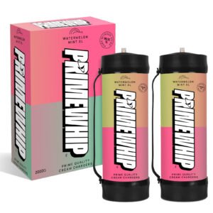 PrimeWhip Food-Grade Cream Charger – XL 2000G Watermelon Mint