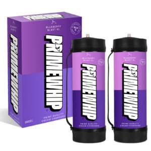 PrimeWhip Food-Grade Cream Charger – XL 2000G Blueberry Blast